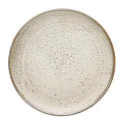 Creative Co-Op Stoneware Cream Salad Plate Decor