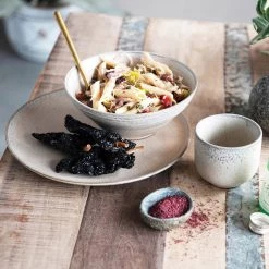 Creative Co-Op Stoneware Cream Salad Plate Decor