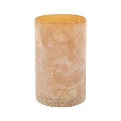 Creative Co-Op Decor Amber Frosted Votive Holder