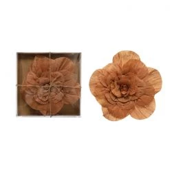 Creative Co-Op Handmade Russet Paper Camellia Flower