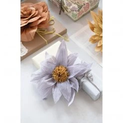 Creative Co-Op Handmade Russet Paper Camellia Flower