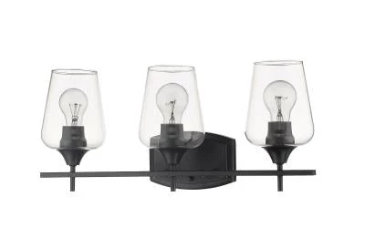 Z-Lite Lighting Julia Matte Black Vanity Light 3 Z-Lite Lighting Julia Matte Black Vanity Light