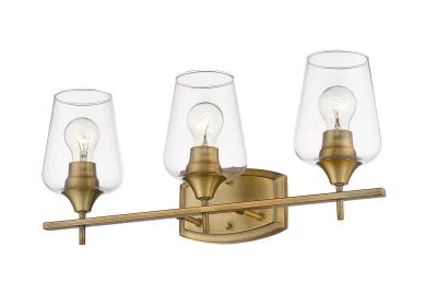 Z-Lite Lighting Julia Matte Brass Vanity Light 4 Z-Lite Lighting Julia Matte Brass Vanity Light