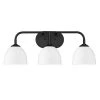 Golden Lighting Taylor White/Black 3 Light Vanity