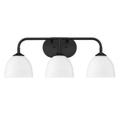 Golden Lighting Taylor White/Black 3 Light Vanity
