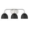 Golden Taylor Black/Pewter 3 Light Vanity Lighting 1 Golden Taylor Black/Pewter 3 Light Vanity Lighting
