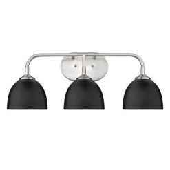 Golden Taylor Black/Pewter 3 Light Vanity Lighting