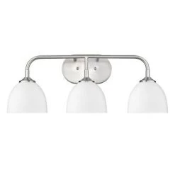 Golden Lighting Taylor White/Pewter 3 Light Vanity