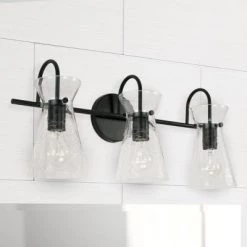 Capital Lighting Misha Matte Black Vanity Light