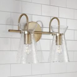 Capital Lighting Misha Aged Brass Vanity Light