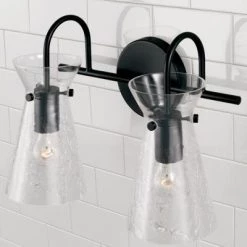 Capital Lighting Misha Matte Black Vanity Light