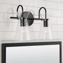 Capital Lighting Misha Matte Black Vanity Light