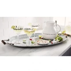 Mudpie Decor Let's Agreeta Margarita Glass