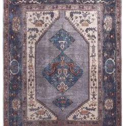 Feizy Percy Blue Gray Rug Rugs