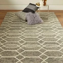 Feizy Belfort Charcoal/Ivory Rug Rugs