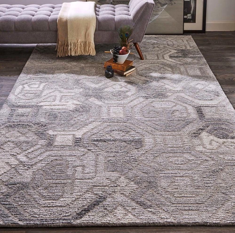 Feizy Asher Medium Gray Rug 6 Feizy Asher Medium Gray Rug