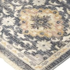 Feizy Kyra Gray/Yellow Rugs