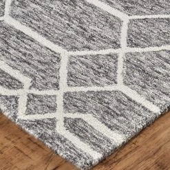 Feizy Belfort Charcoal/Ivory Rug Rugs