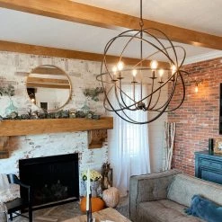 Classic Home Derince Iron Chandelier Lighting