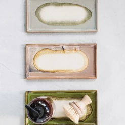 Creative Co-Op 8"x4" Stoneware Tray