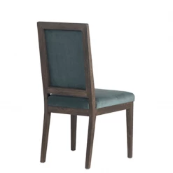 Dovetail Furniture Hester Dining Chair Teal Velvet Set Of 2