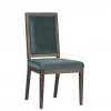 Dovetail Furniture Hester Dining Chair Teal Velvet Set Of 2