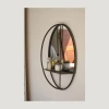 Kalalou Oval Mirror With Wall Shelf Decor