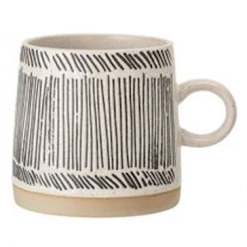 Bloomingville Embossed Stoneware Mug Decor