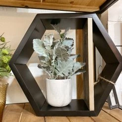 Reclaimed Warehouse RW Hexagon Shelf Decor