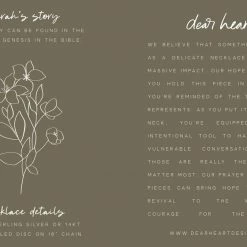 Dear Heart A Love Like Sarah Necklace