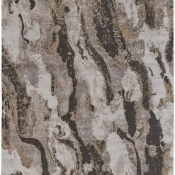 Feizy Vancouver Charcoal Beige Rug